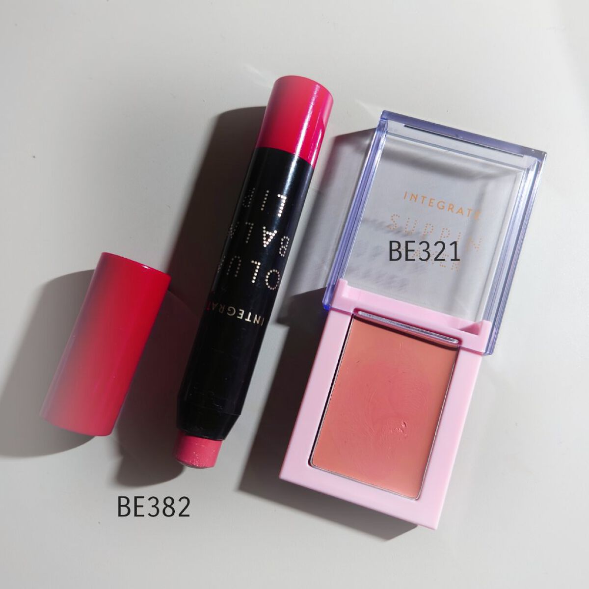 メルティーモードチーク RD483/インテグレート/ジェル・クリームチークを使ったクチコミ（2枚目）