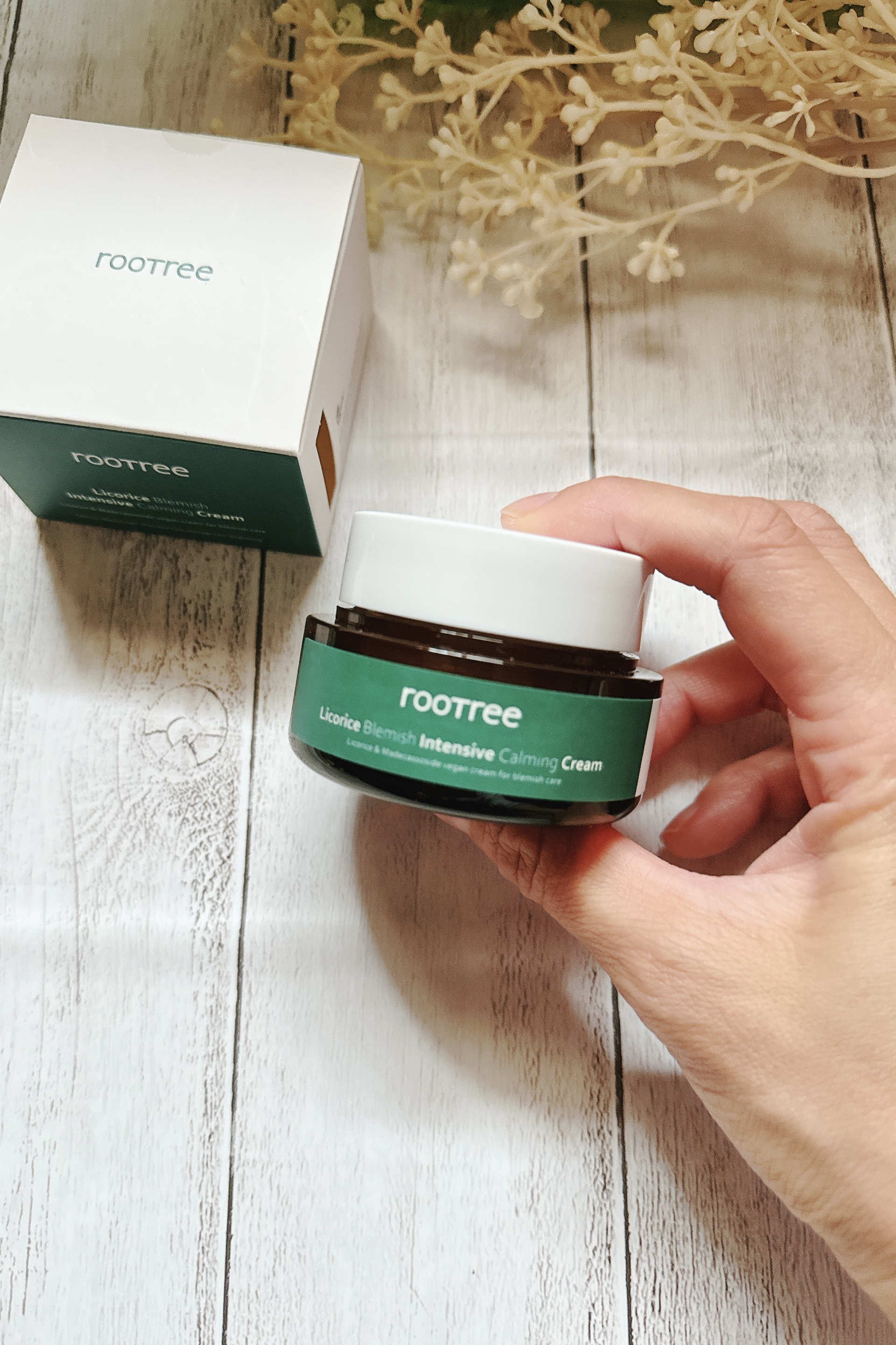 リコリス ブレミッシュ インテンシブ カーミングクリーム/rooTree/フェイスクリームを使ったクチコミ（3枚目）