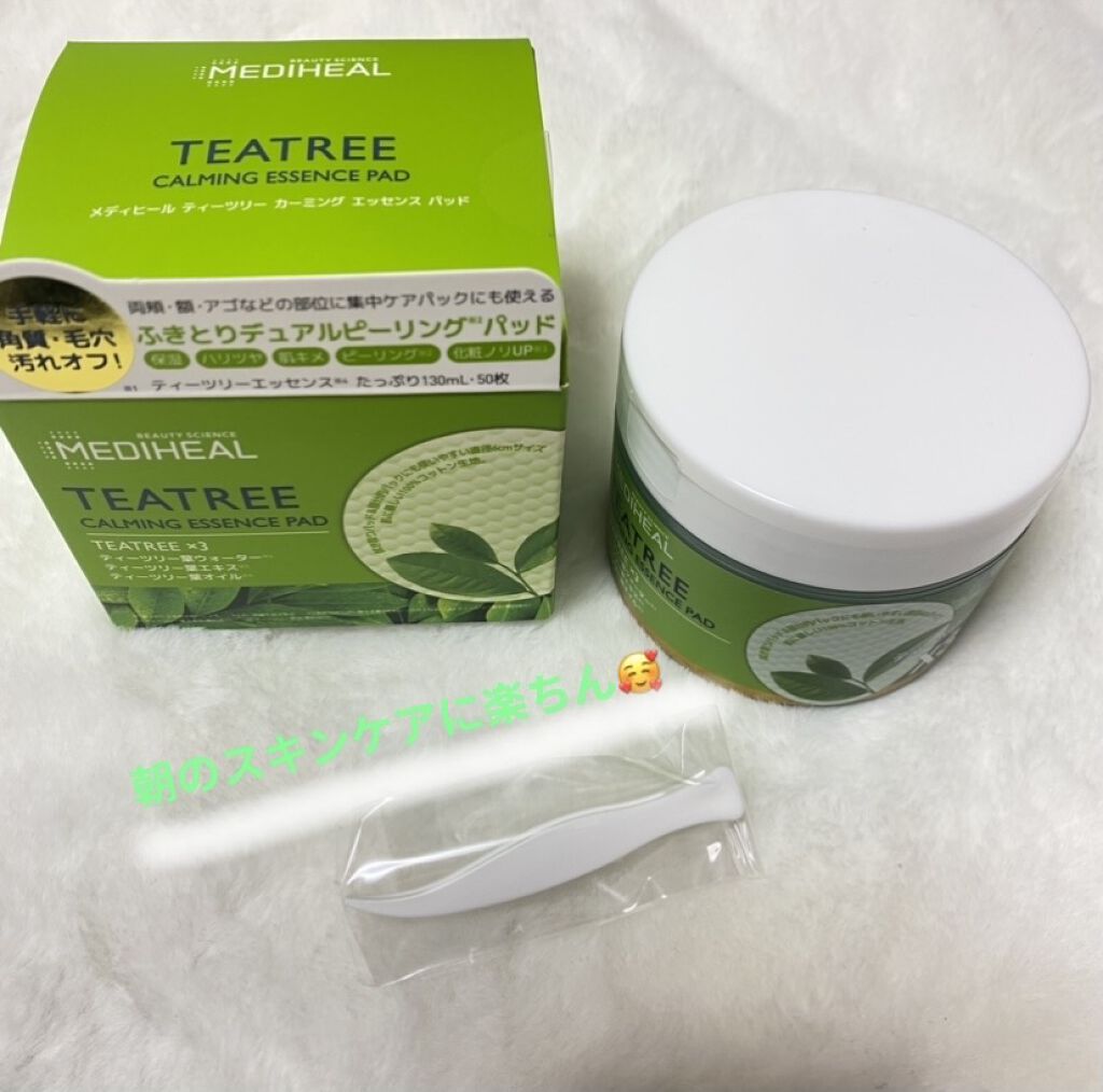ティーツリーカーミングエッセンスパッド/MEDIHEAL/トナーパッドを使ったクチコミ（1枚目）