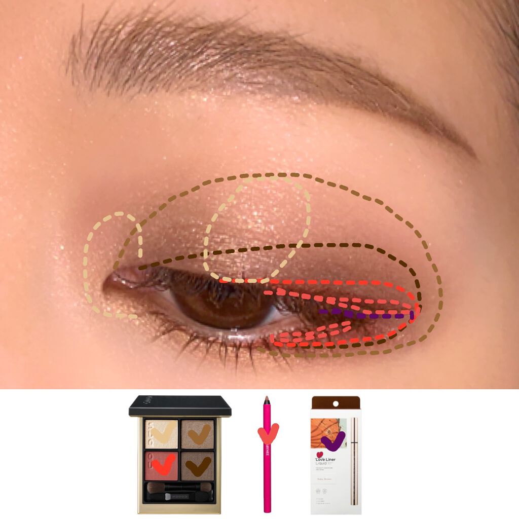 ニュアンスカラーライナー/BABYMEE/ペンシルアイライナーを使ったクチコミ(3枚目)