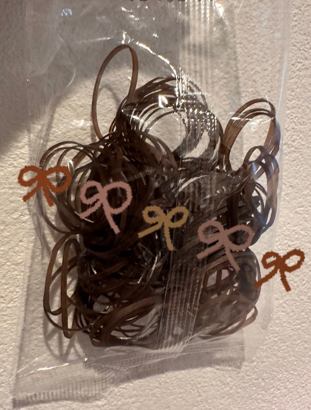 からまないゴム S ブラック/DAISO/ヘアアクセサリーを使ったクチコミ(1枚目)