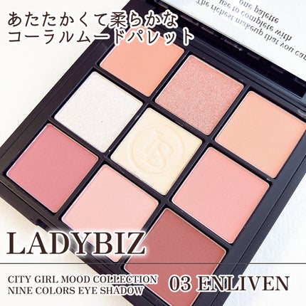 CITY GIRL MOOD EYE SHADOW PALETTE/LADYBIZ/アイシャドウパレットを使ったクチコミ(1枚目)