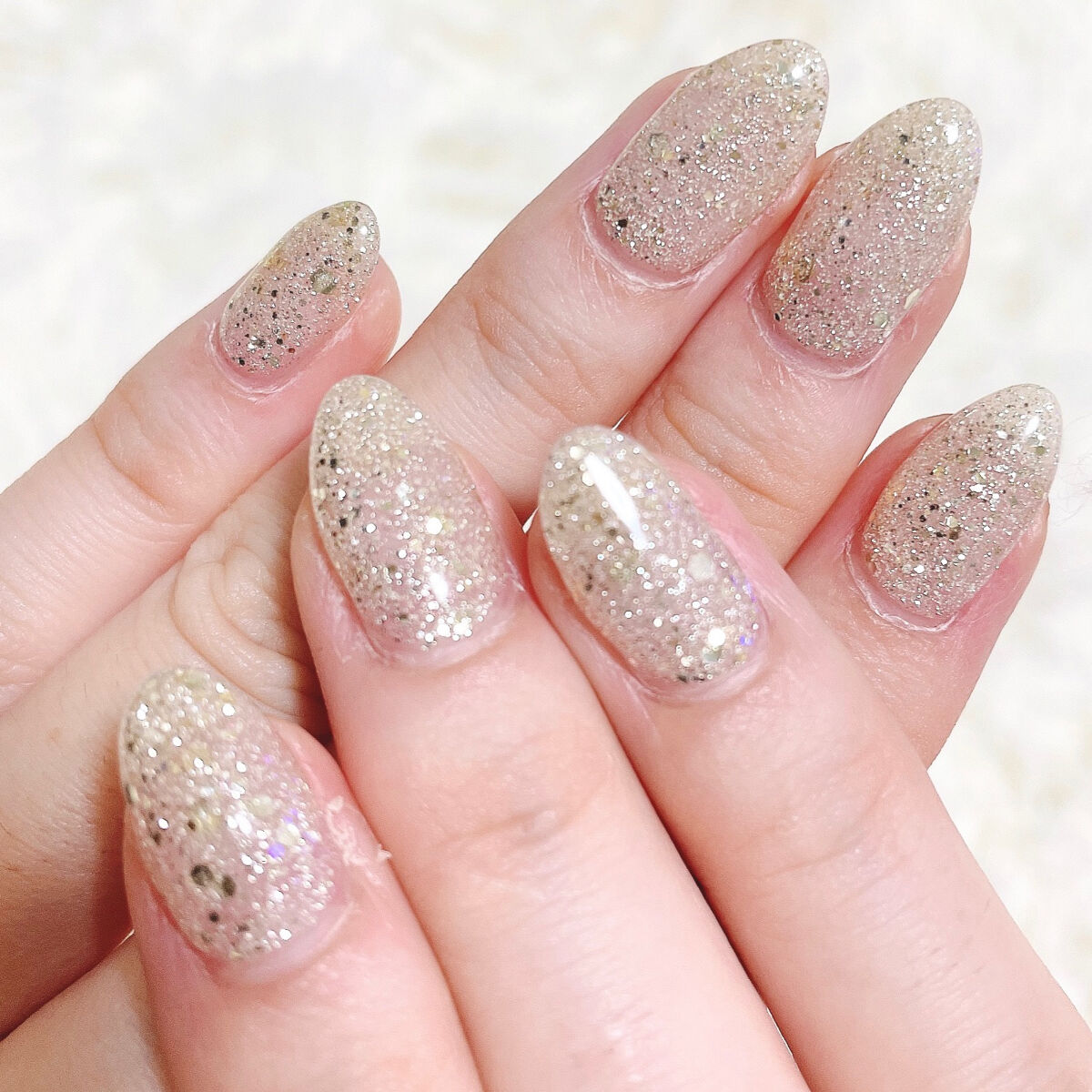 #ジェルネイル,#キラキラネイル,#ラメネイルのネイルデザイン