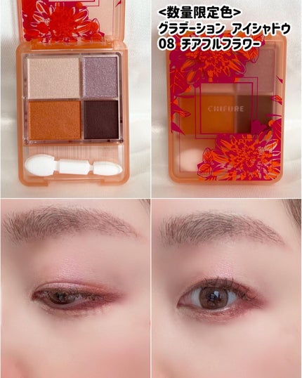 グラデーション アイシャドウ/ちふれ/アイシャドウパレットを使ったクチコミ(3枚目)