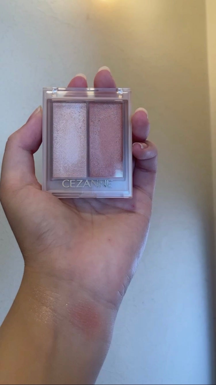 フェイスグロウカラー/CEZANNE/クリームハイライトを使ったクチコミ(2枚目)