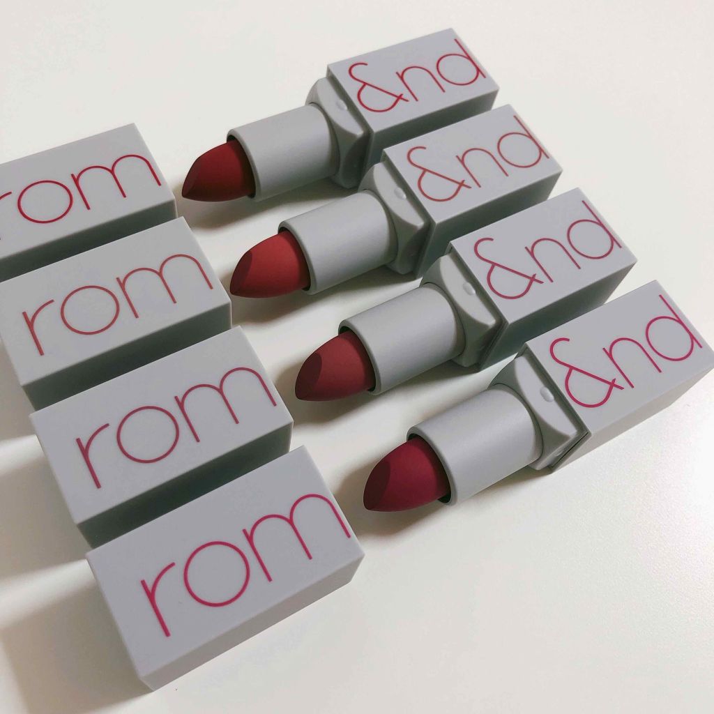 ゼログラムマットリップスティック/rom&nd/口紅を使ったクチコミ(4枚目)