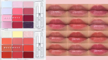 ソフトカラーリングリップパレット/wakemake/口紅を使ったクチコミ(1枚目)