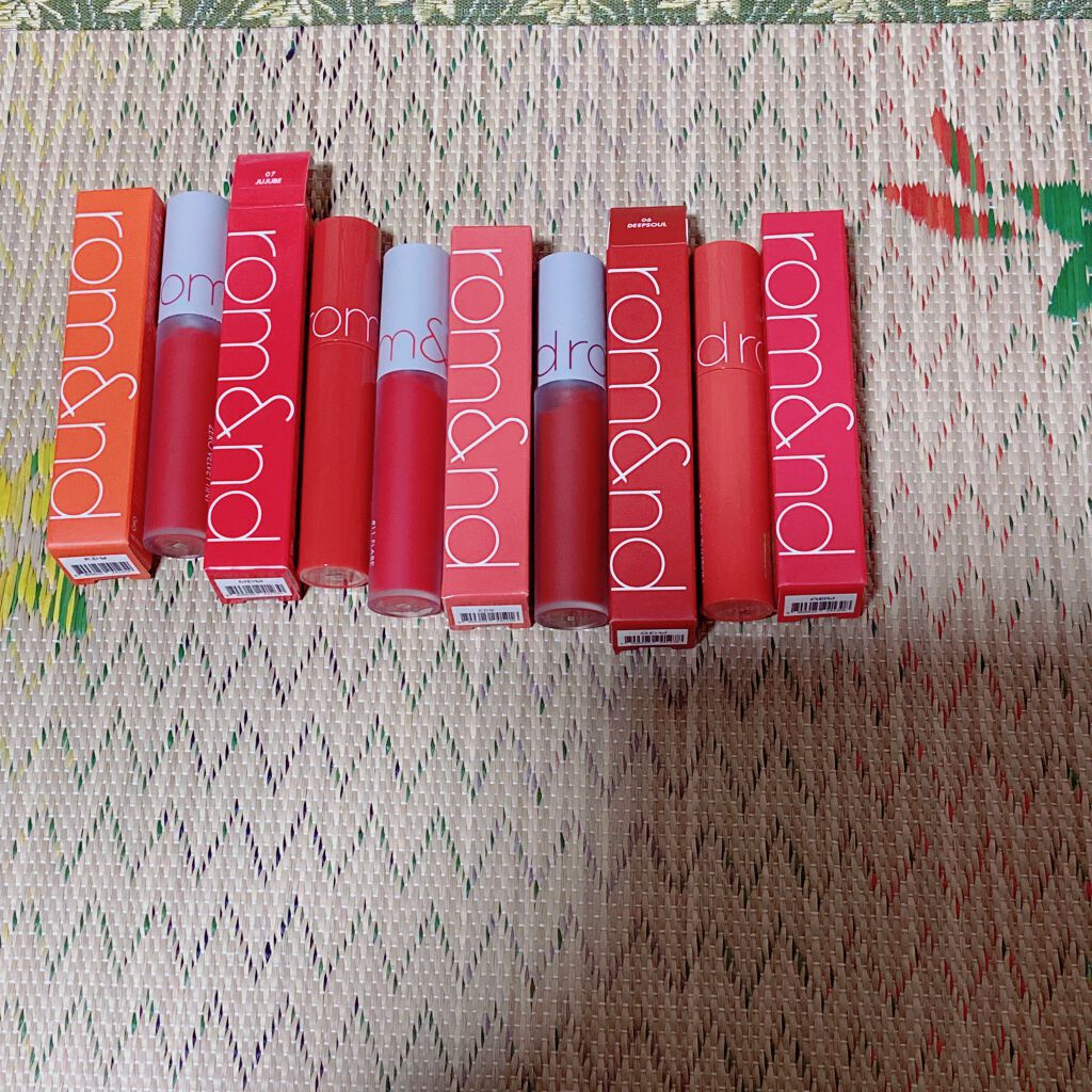 ジューシーラスティングティント/rom&nd/リップティントを使ったクチコミ（1枚目）