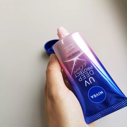 ニベアUV ディープ プロテクト&ケア トーンアップ エッセンス/ニベア/日焼け止めローションを使ったクチコミ(4枚目)