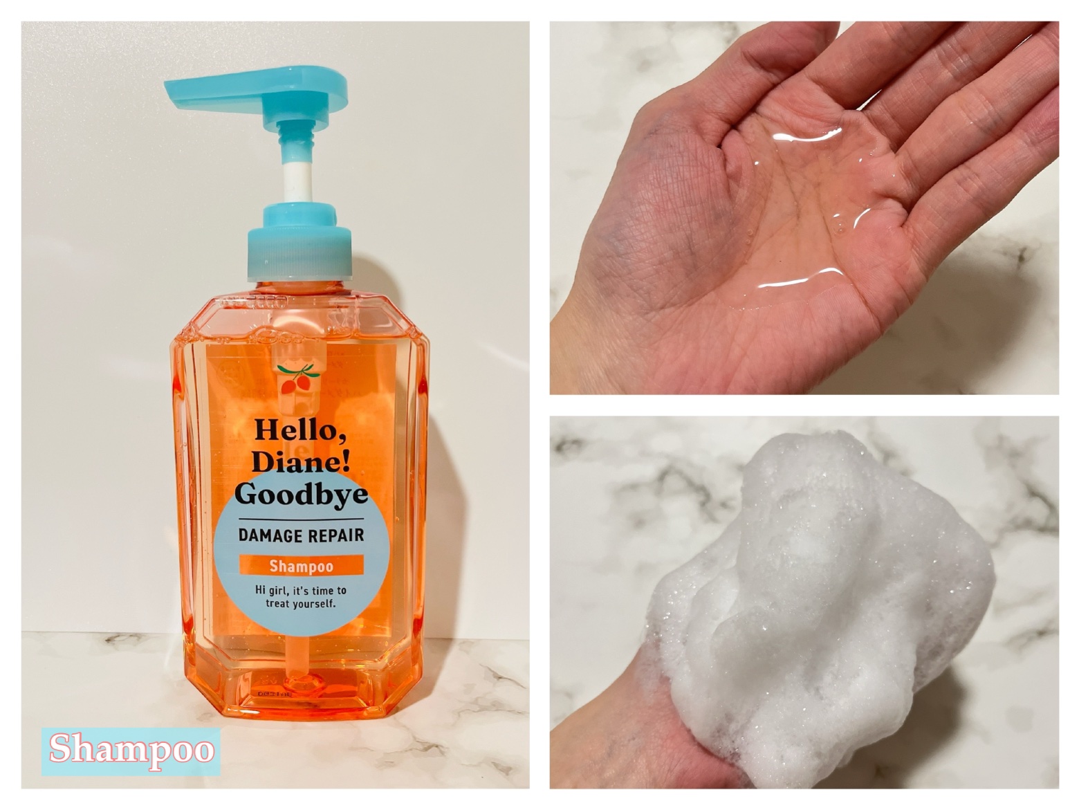 ハローダイアン グッバイ ダメージ補修ヘアミルク/ダイアン/ヘアミルクを使ったクチコミ（2枚目）