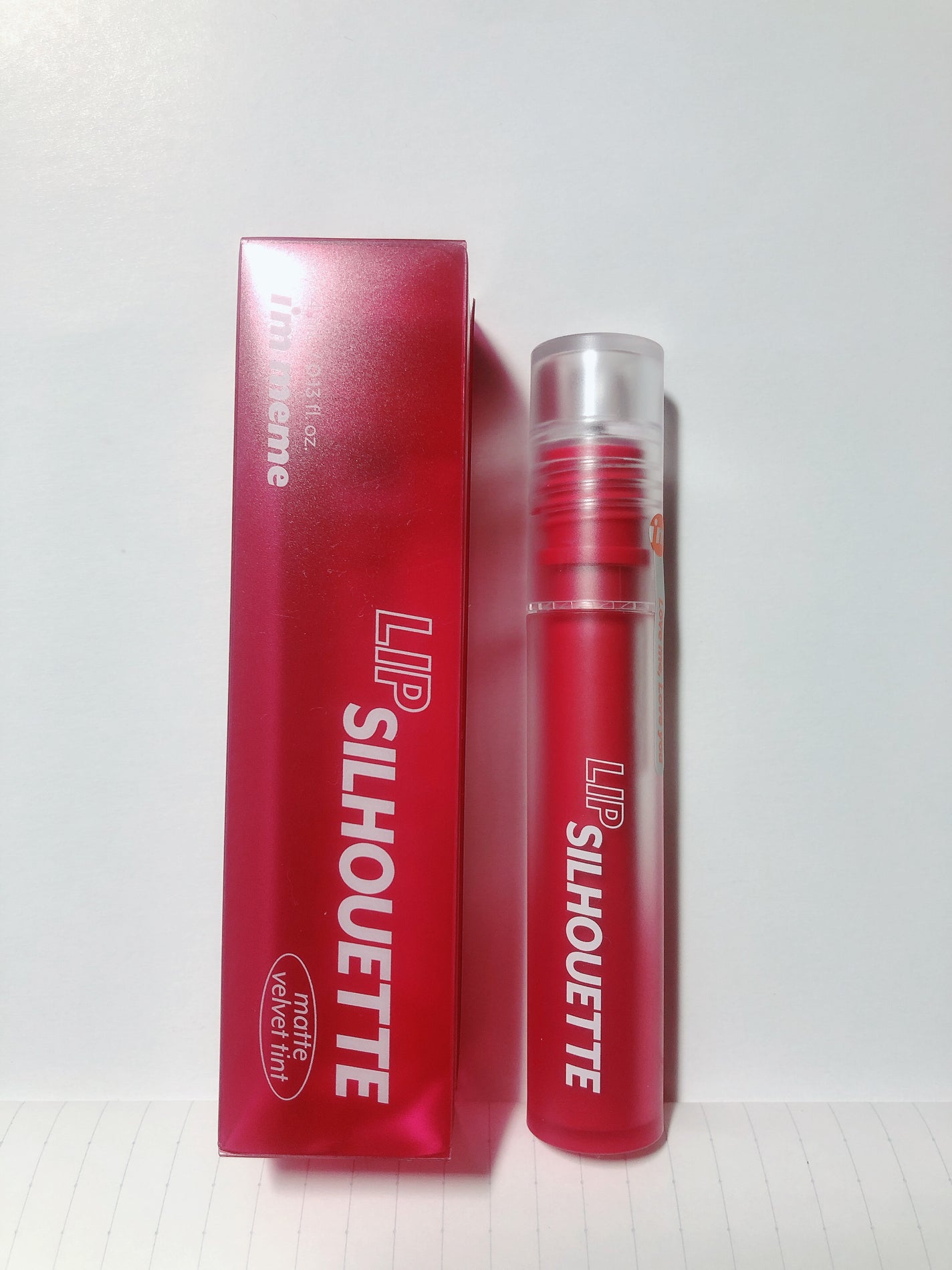 リップシルエットマットベルベットティント/i’m meme/リップティントを使ったクチコミ(6枚目)