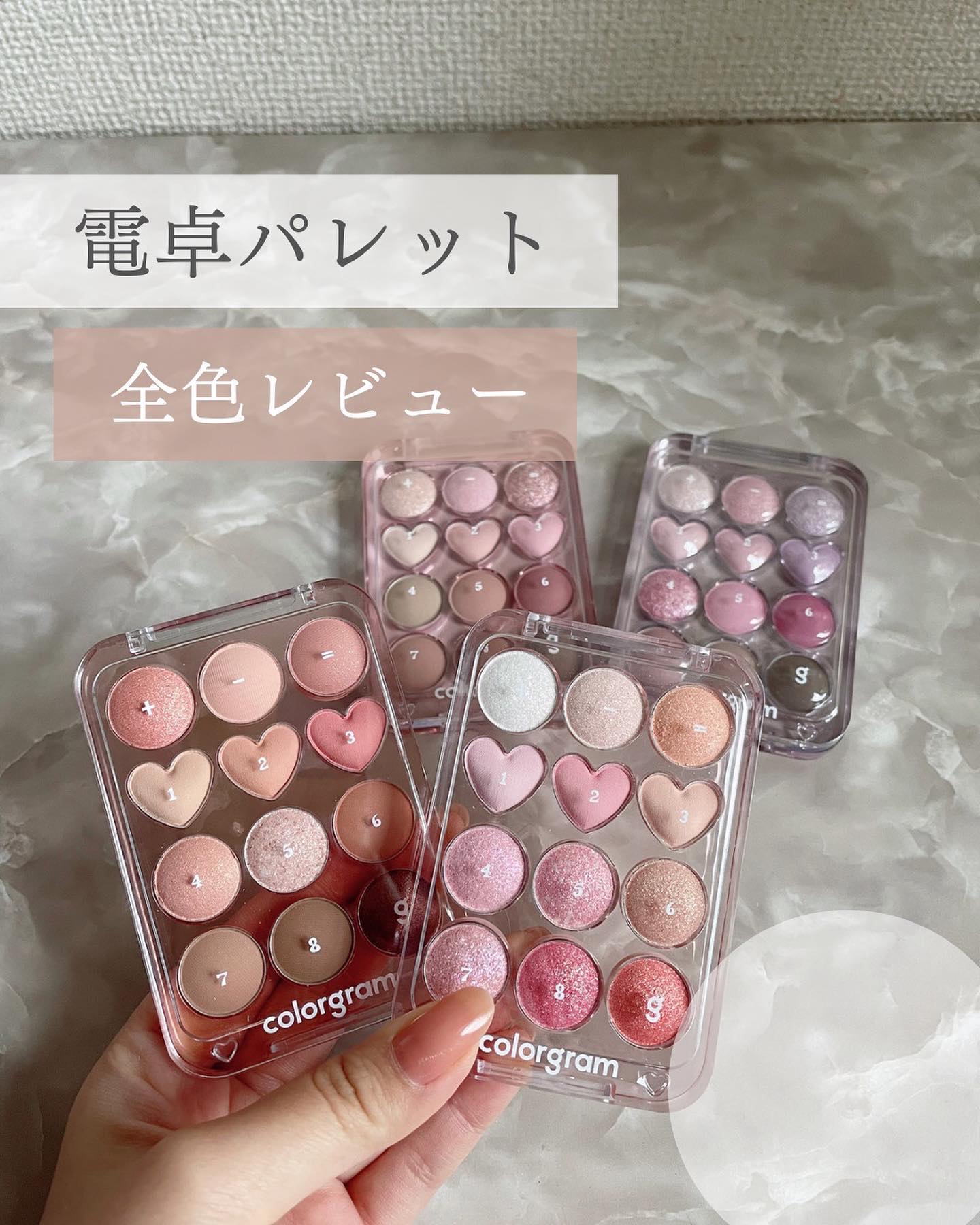 目元チュートリアルアイパレット/Colorgram/アイシャドウパレットを使ったクチコミ（1枚目）