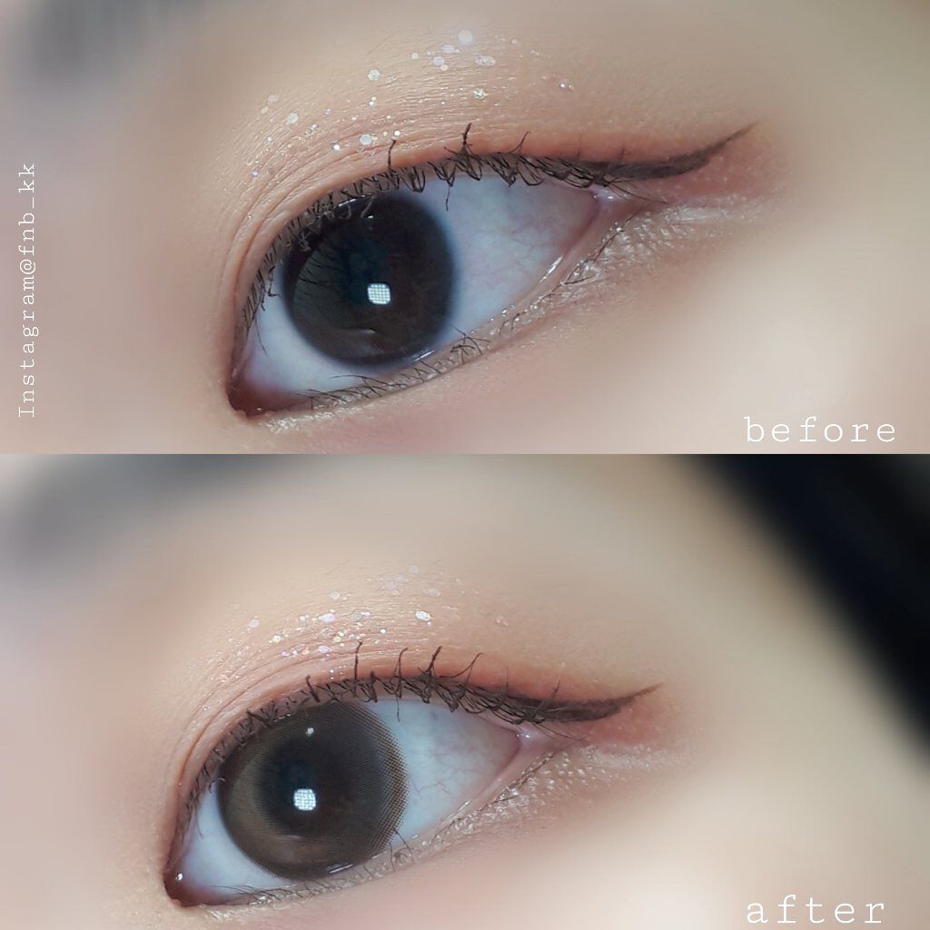 Cherry moon 1Month ブラウン/OLENS/カラーコンタクトレンズを使ったクチコミ（2枚目）