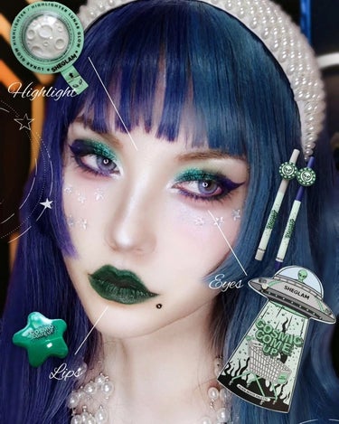 COSME COME UP Alien Mood Eyeshadow Palette/SHEGLAM/アイシャドウパレットを使ったクチコミ（1枚目）