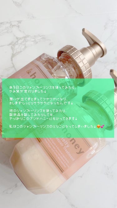 &honey &honey Melty モイストリペア シャンプー1.0／モイストリペア ヘアトリートメント2.0のクチコミ「&honey
&honey Melty モイストリペア シャンプー1.0／モイストリペア ヘア.....」（2枚目）