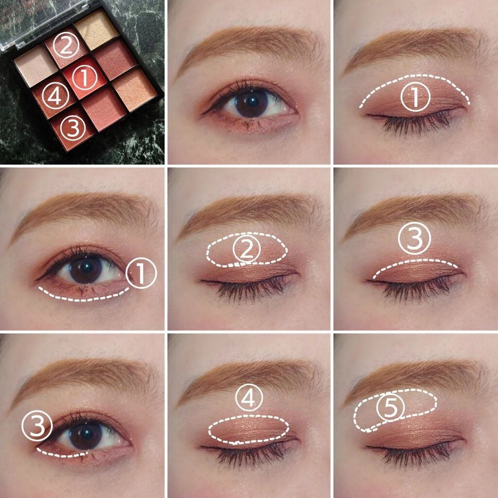 ブルーミングアイカラーパレット (TOKYO GIRLS COLLECTION)/U R GLAM/アイシャドウパレットを使ったクチコミ(4枚目)