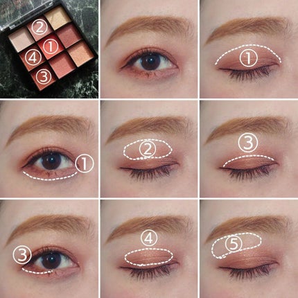 ブルーミングアイカラーパレット (TOKYO GIRLS COLLECTION)/U R GLAM/アイシャドウパレットを使ったクチコミ(4枚目)