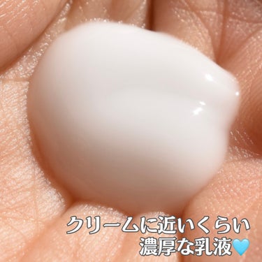 なめらか本舗 薬用リンクル乳液 ホワイトのクチコミ「朝までしっかり保湿してくれる乳液🩵
⭐︎豆乳イソフラボン薬用エイジングケア乳液⭐︎

+｡:......」（3枚目）