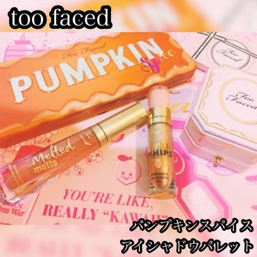 パンプキン スパイス アイシャドウ パレット(旧)/Too Faced/パウダーアイシャドウを使ったクチコミ（1枚目）