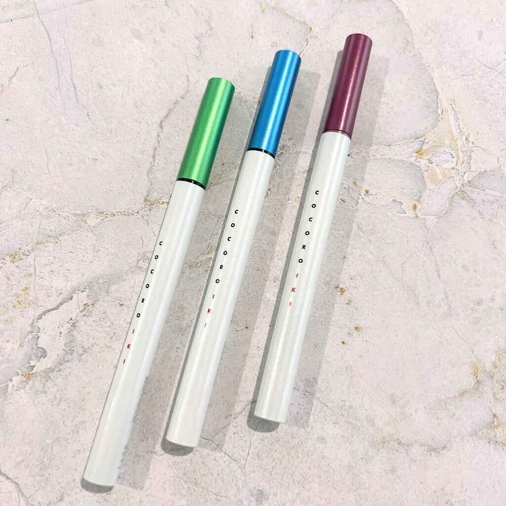 アイデザインライナー BL ブルートパーズ/COCOROIKI/リキッドアイライナーを使ったクチコミ（2枚目）