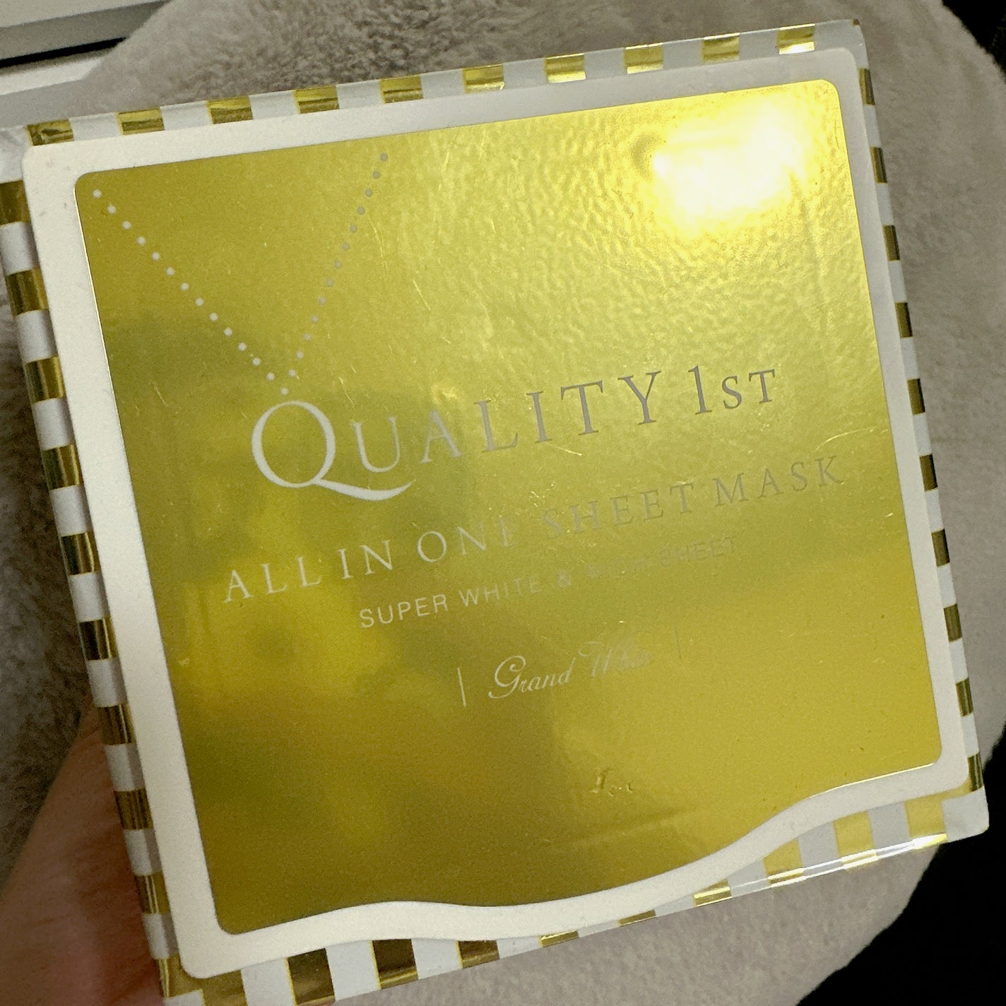 オールインワンシートマスク グランホワイト BOX/クオリティファースト/シートマスク・パックを使ったクチコミ(1枚目)
