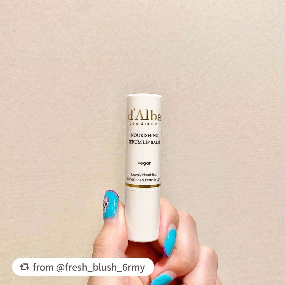 ホワイトトリュフナリシングセラムリップバーム/ダルバ/リップバームを使ったクチコミ(1枚目)