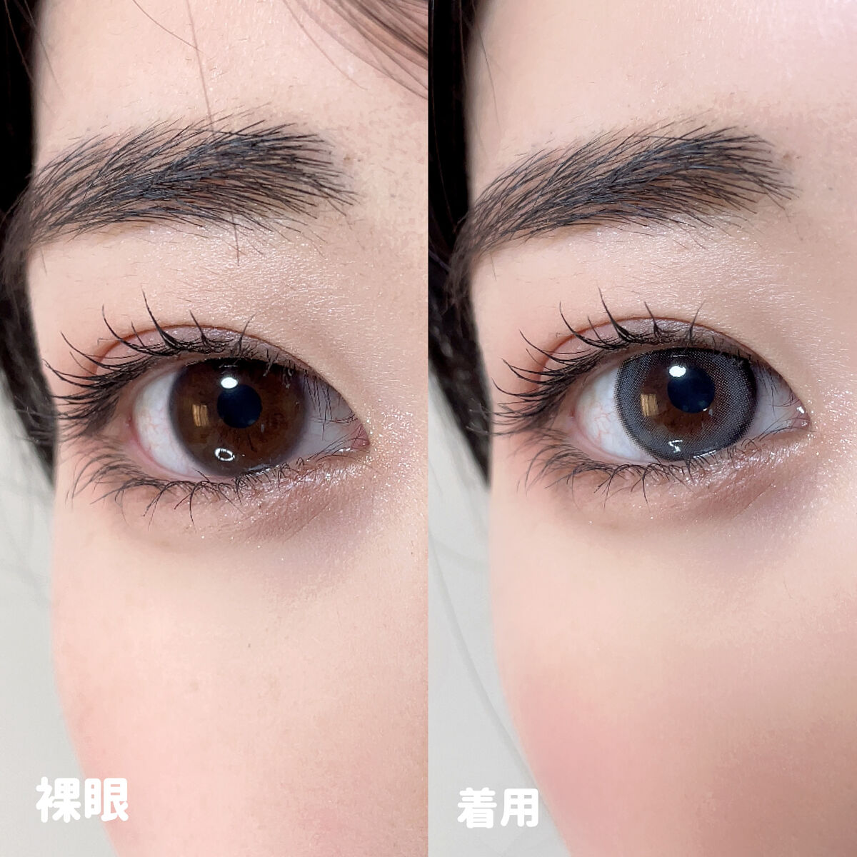 Moodnight 1day Mood Gray/OLENS/ワンデー（１DAY）カラコンを使ったクチコミ（2枚目）