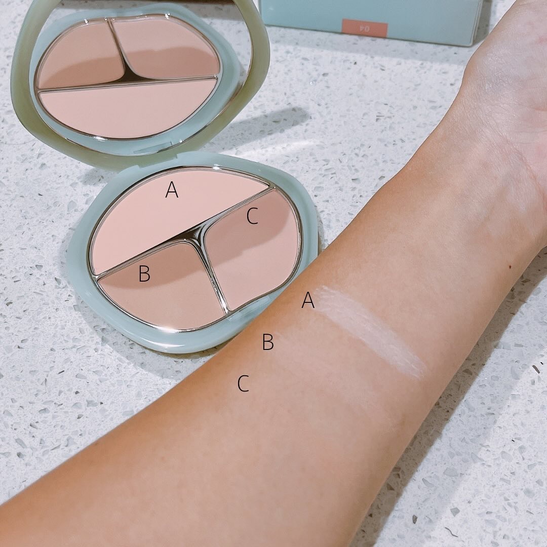 TIMAGE  3色チークパレット 04 ベージュ系/TIMAGE/パウダーチークを使ったクチコミ（3枚目）