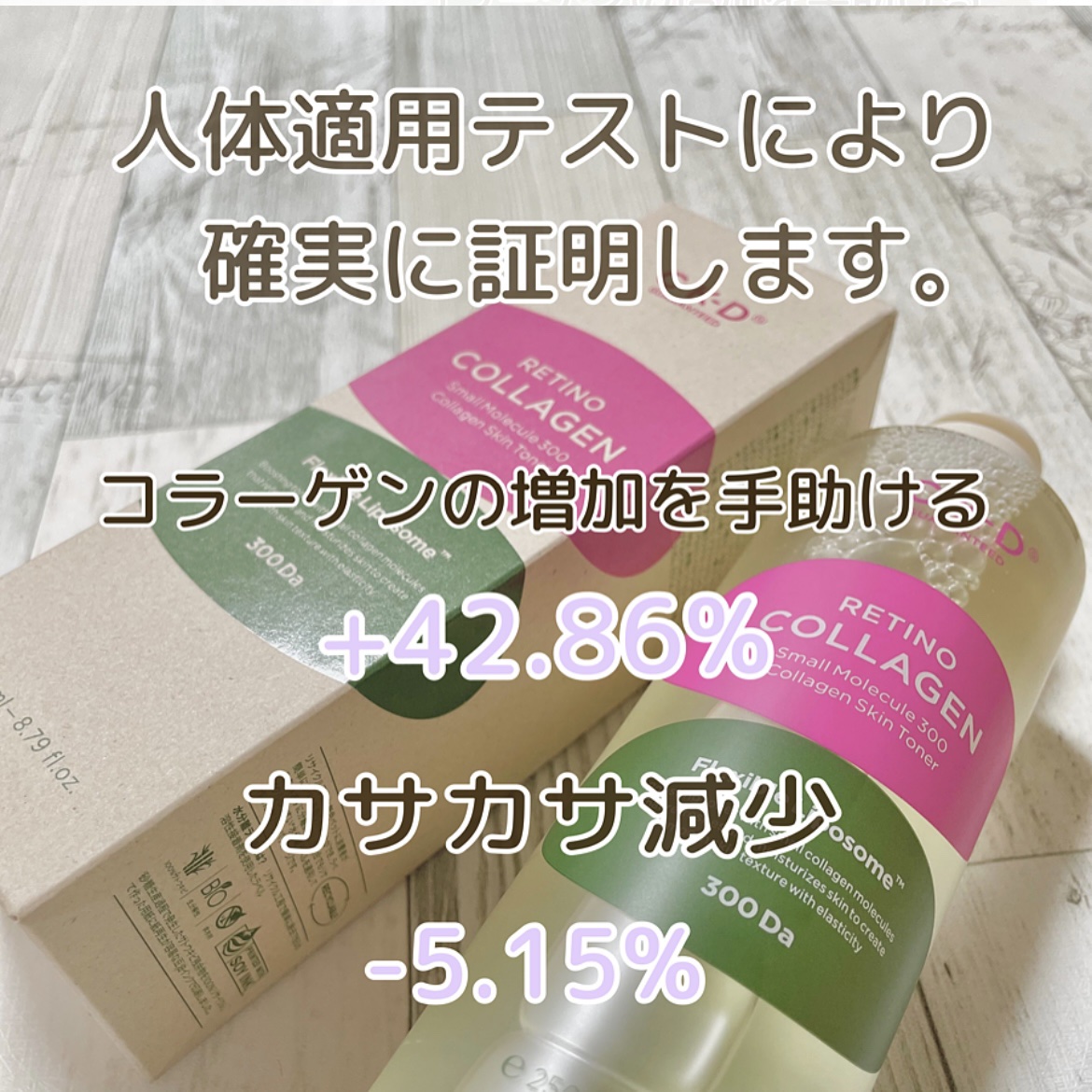 レチノコラーゲン低分子300トナー/CKD/化粧水を使ったクチコミ（3枚目）