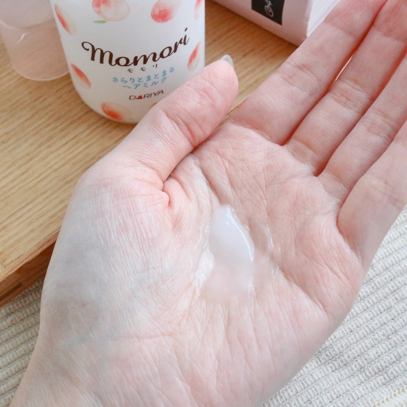 さらりとまとまるヘアミルク/モモリ/ヘアミルクを使ったクチコミ(5枚目)