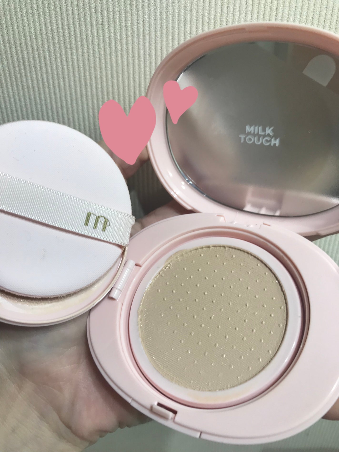 オールデイスキンフィットミルキーグロウクッション/Milk Touch/クッションファンデーションを使ったクチコミ(3枚目)