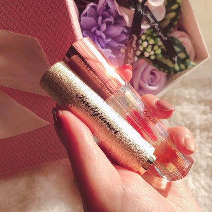 フラワーリップグロス オレンジ(ラメ)/Kailijumei/リップグロスの画像