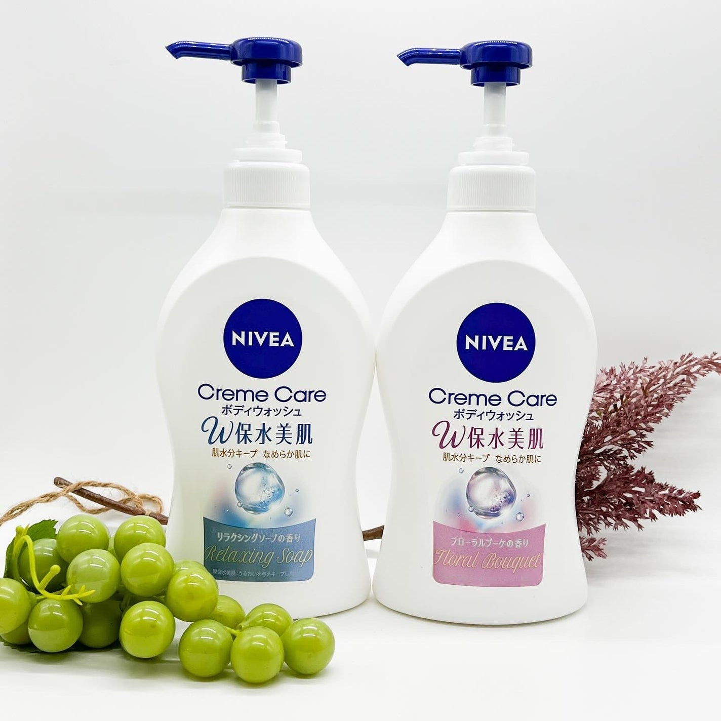 クリームケア ボディウォッシュ W保水美肌 リラクシングソープの香り/ニベア/ボディソープを使ったクチコミ(1枚目)
