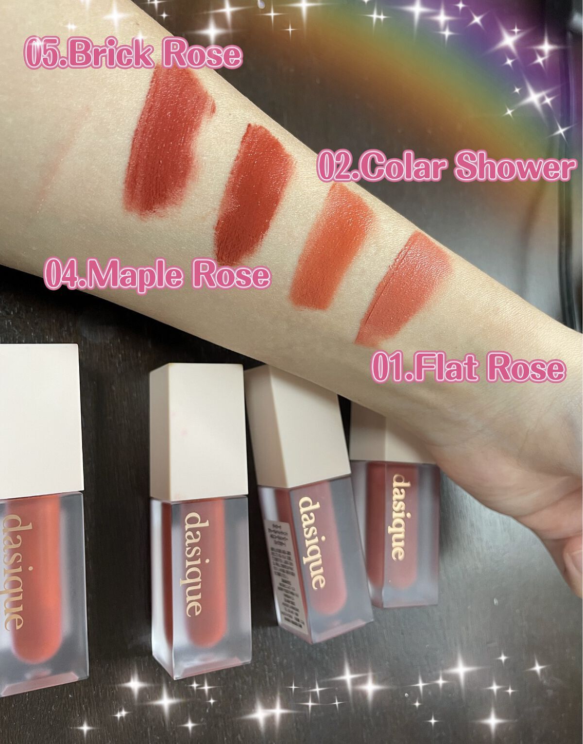 ブラーベルベットティント/dasique/リップティントを使ったクチコミ（2枚目）