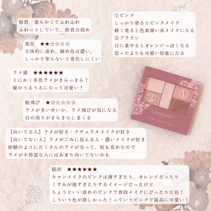 パーフェクトスタイリストアイズ/キャンメイク/アイシャドウパレットを使ったクチコミ(3枚目)