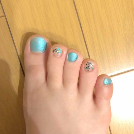 ITGグリッターネイル/DAISO/マニキュアを使ったクチコミ(3枚目)