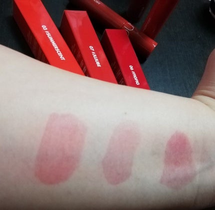 ジューシーラスティングティント/rom&nd/リップティントを使ったクチコミ(4枚目)