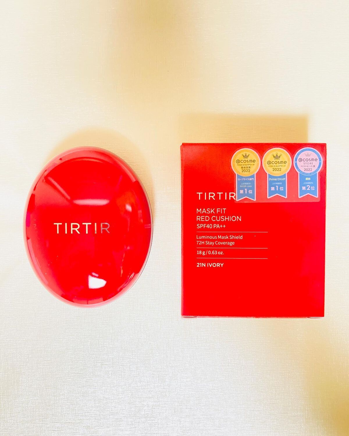 マスク フィット レッド クッション/TIRTIR(ティルティル)/クッションファンデーションを使ったクチコミ(1枚目)