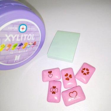 ロッテ キシリトールガム ７種アソートボトルのクチコミ「BTS  XYLITOL
今までには  ない  中身が  可愛い💕💕
テンションあがる

✼•.....」（2枚目）