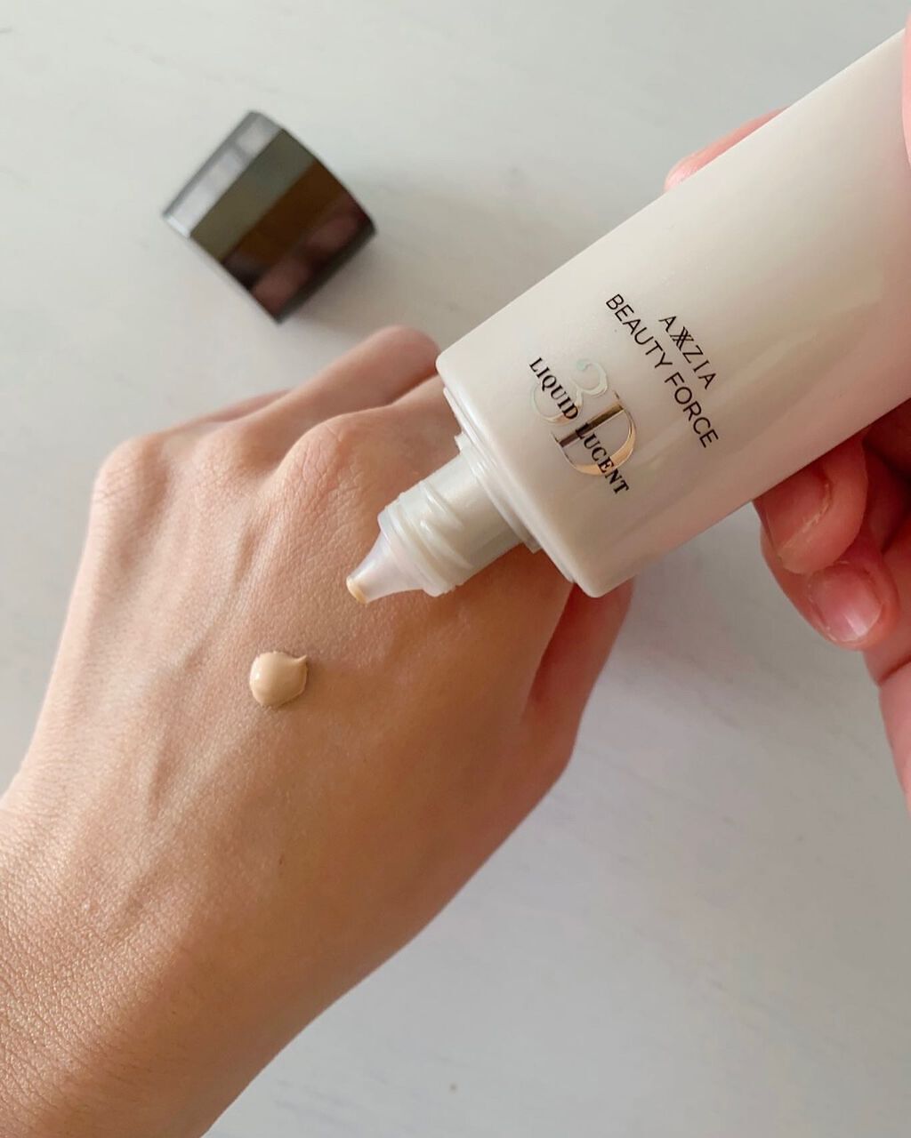 ビューティーフォース リキッドルーセント 3D /AXXZIA/リキッドファンデーションを使ったクチコミ(1枚目)
