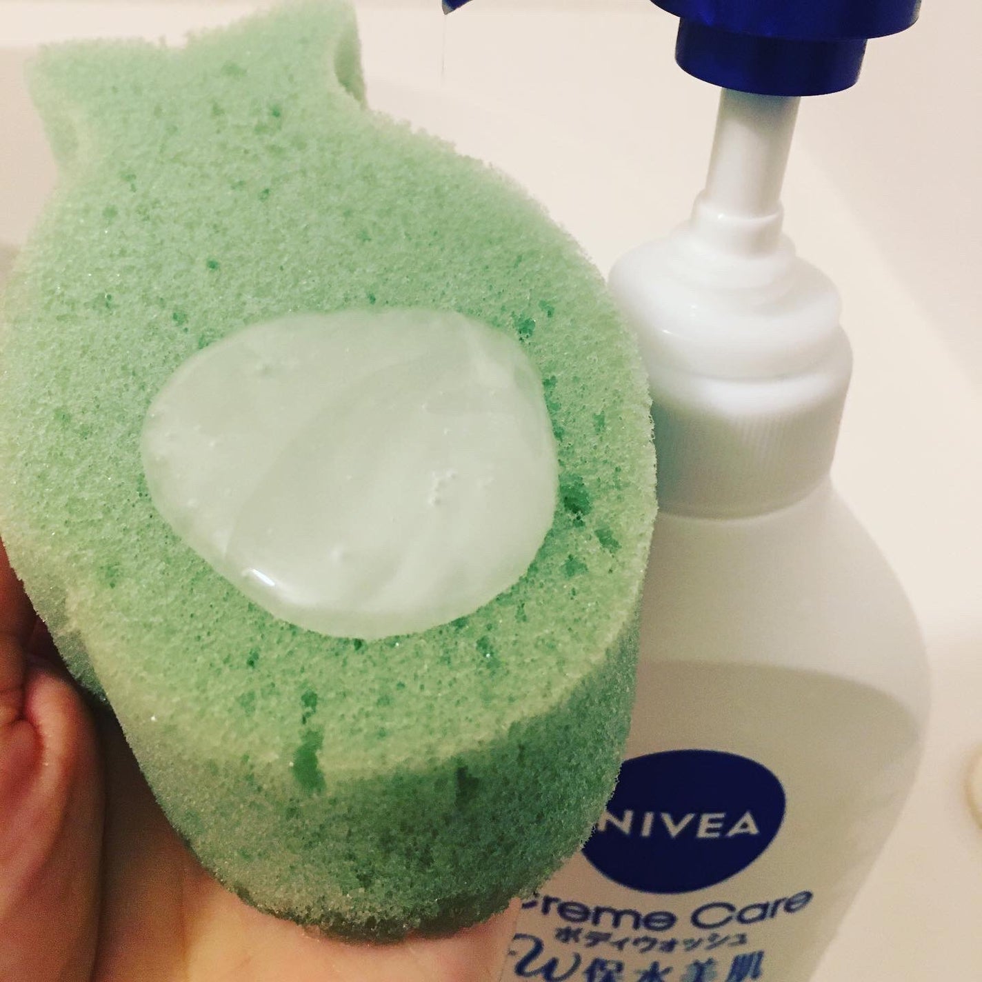 クリームケア ボディウォッシュ W保水美肌 リラクシングソープの香り/ニベア/ボディソープを使ったクチコミ(2枚目)