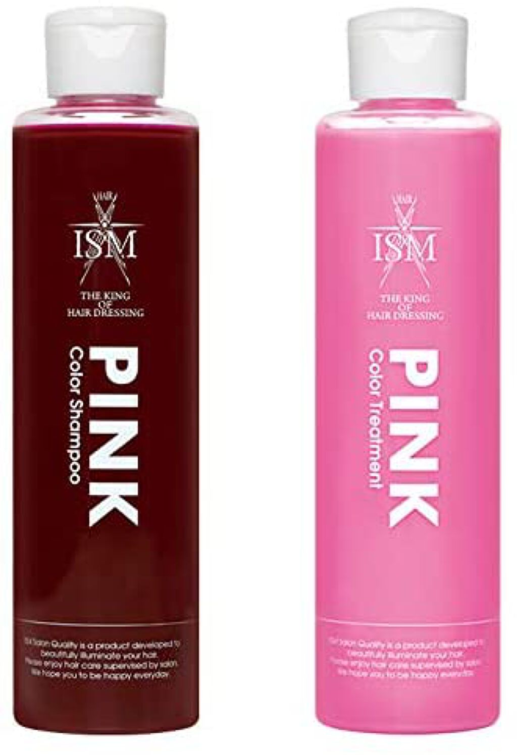 サロンシャンプー ISMサロンクオリティーヘアケア カラーシャンプー／トリートメント ピンク