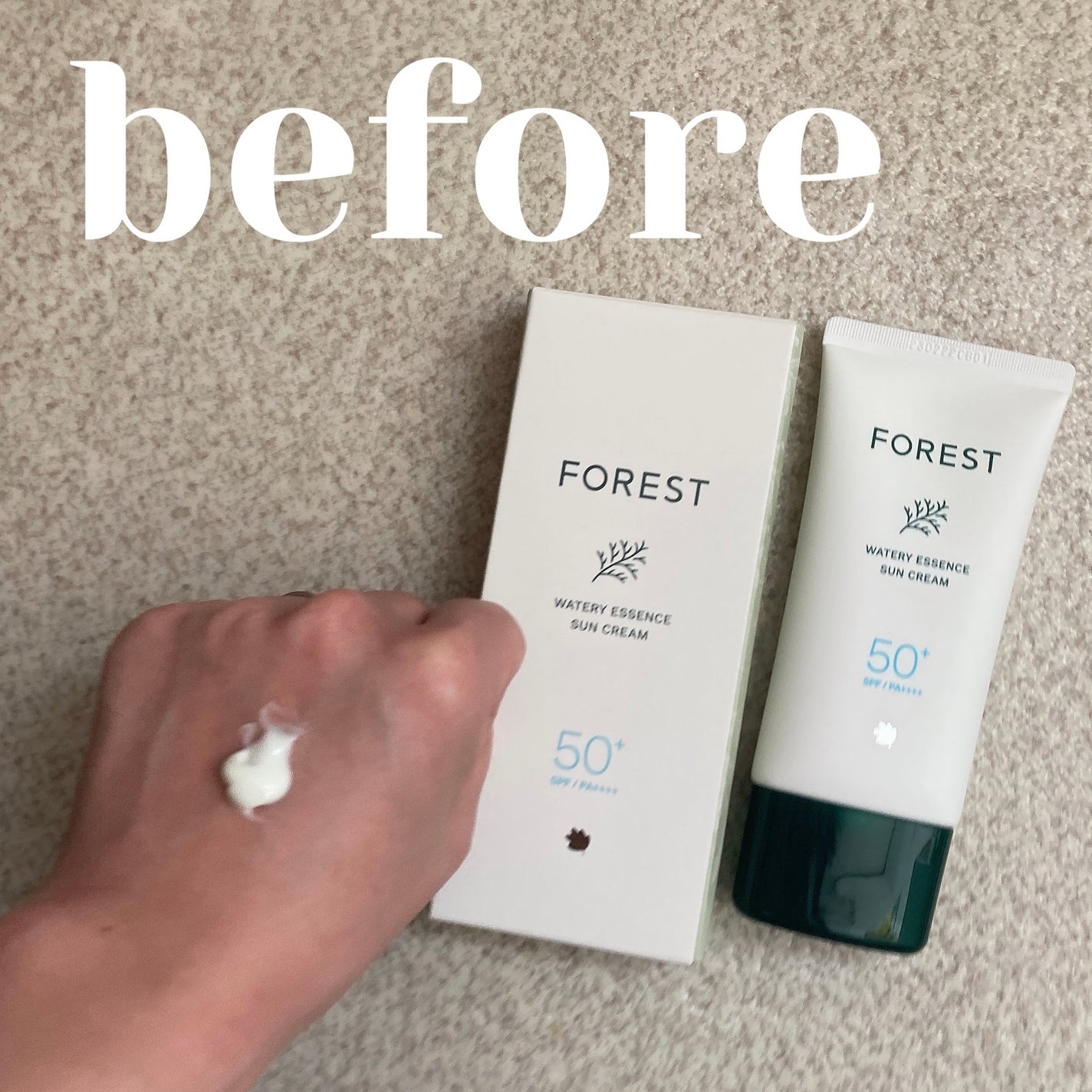 フォレスト マイルドカーミングサンクリーム/FoRest by Greenfinger/日焼け止めクリームを使ったクチコミ(2枚目)