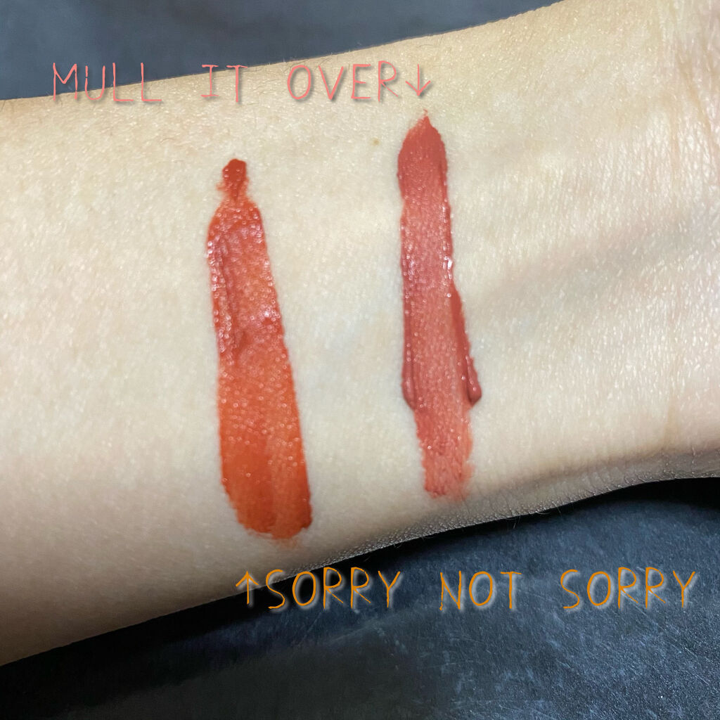 パウダー キス リキッド リップカラー ソーリー ノット ソーリー/M・A・C/口紅を使ったクチコミ（3枚目）