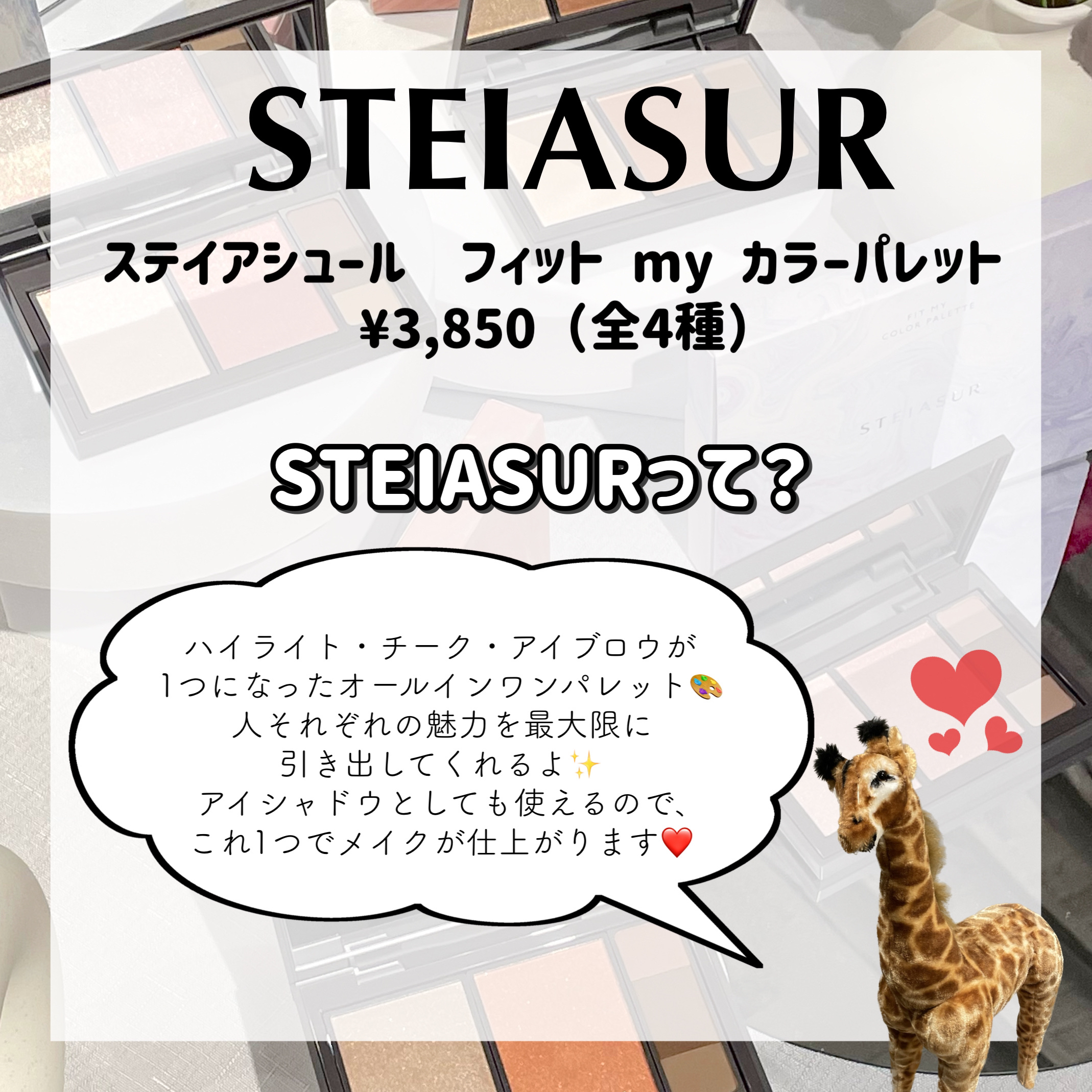 フィット my カラーパレット/STEIASUR（ステイアシュール）/マルチパレットを使ったクチコミ（2枚目）