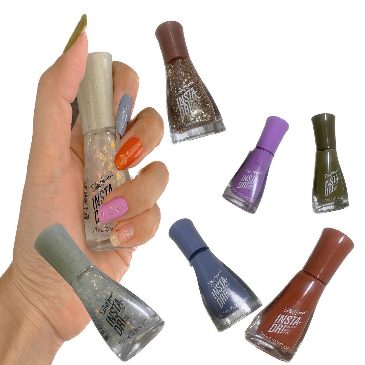 インスタドライ ネイルカラー 258 シューティングスター/サリーハンセン/オールインワンネイルを使ったクチコミ（1枚目）