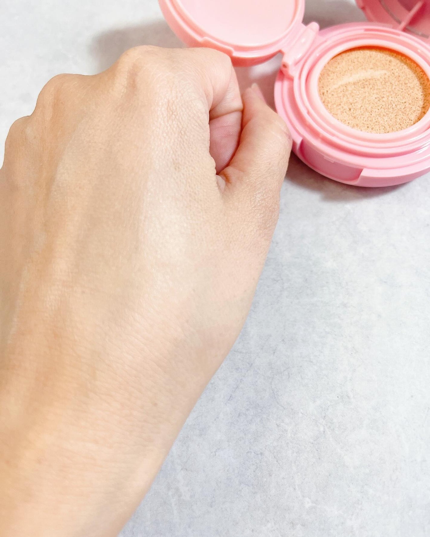 ハッピーユアデイクッション/Merrymonde/クッションファンデーションを使ったクチコミ(7枚目)