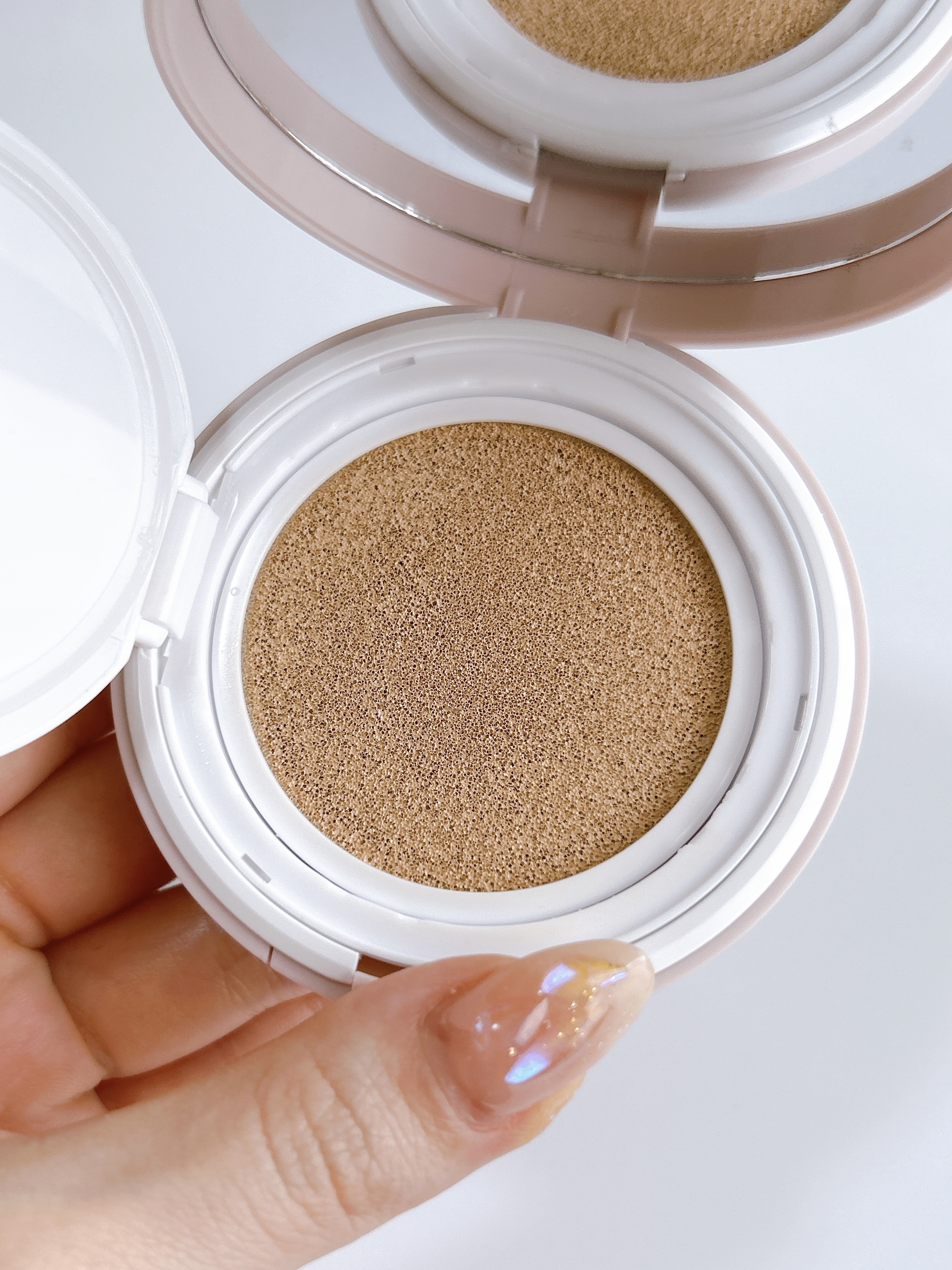 カバー&グロウクッション 01 ライトベージュ/upink/クッションファンデーションを使ったクチコミ（3枚目）