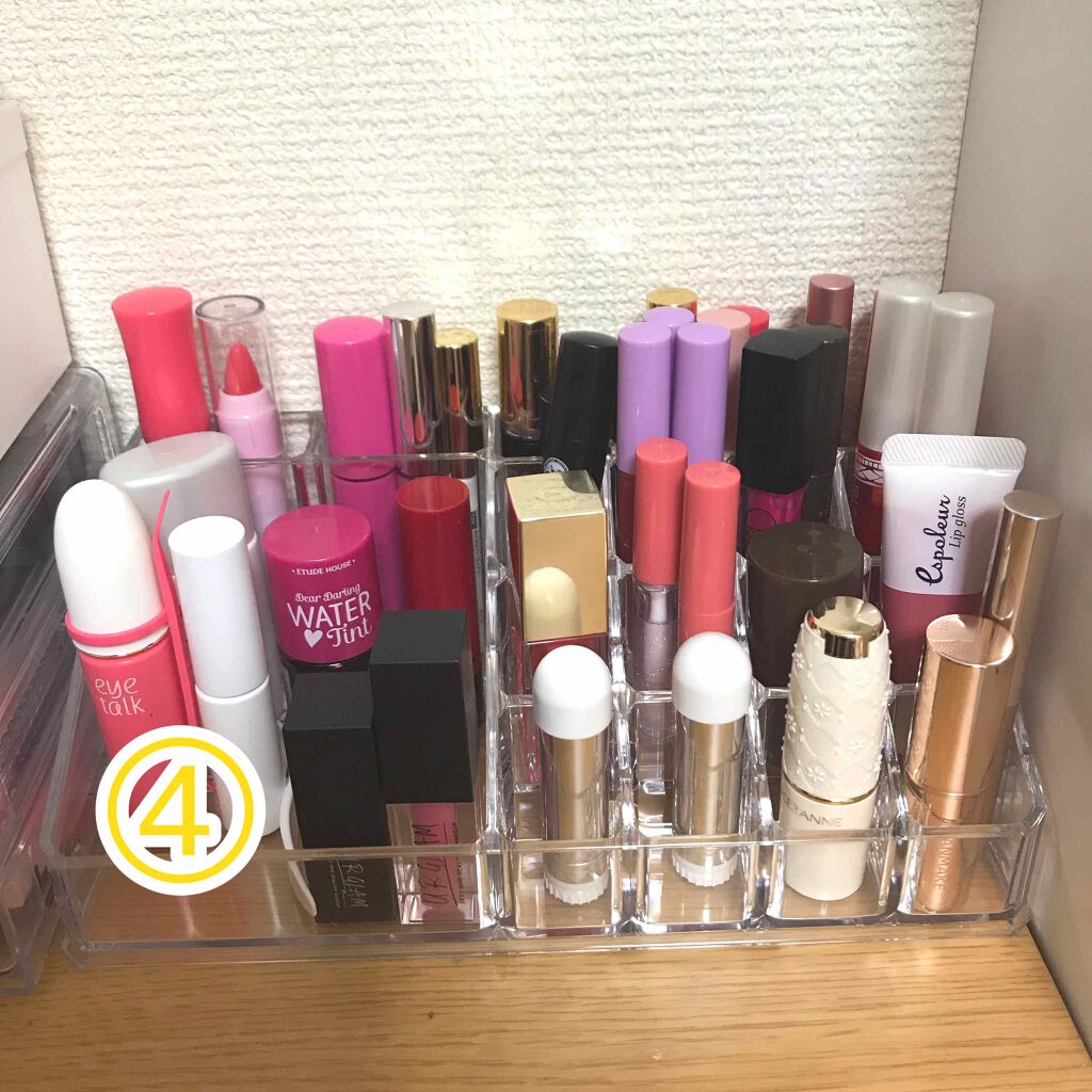 3段式クリアーケース/DAISO/その他化粧小物を使ったクチコミ(3枚目)