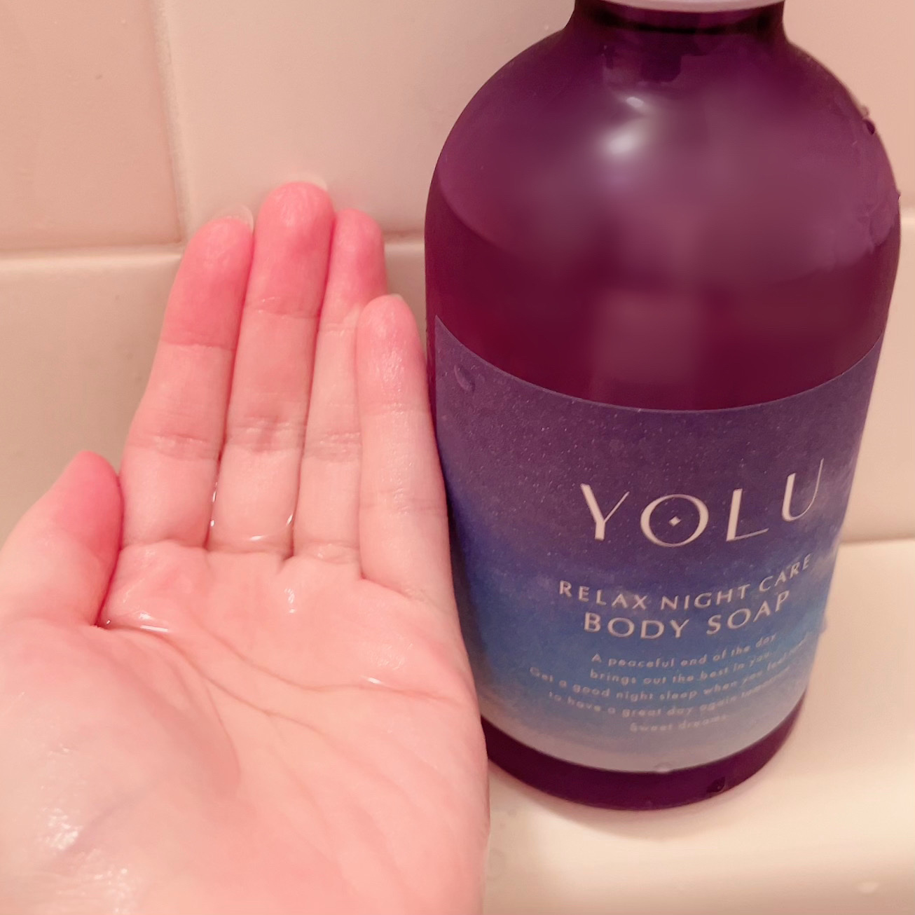 リラックスナイトケアボディソープ 440ml/YOLU/ボディソープを使ったクチコミ（3枚目）